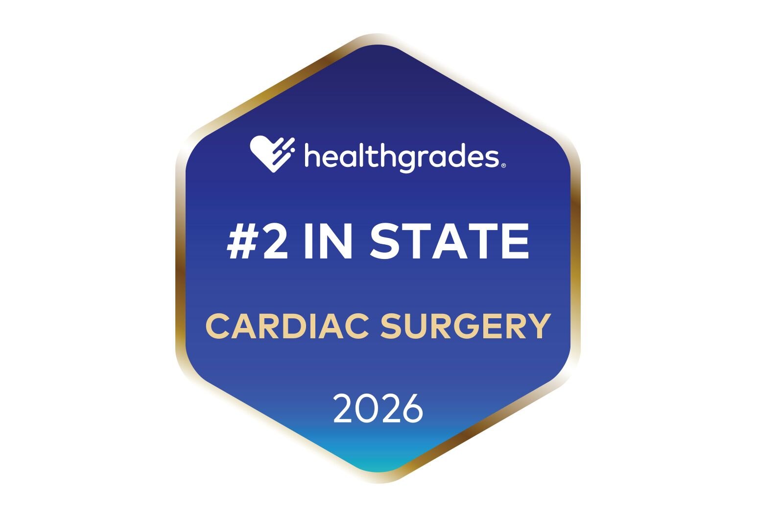 Healthgrades #2 in cardiac surgery in state, 2026