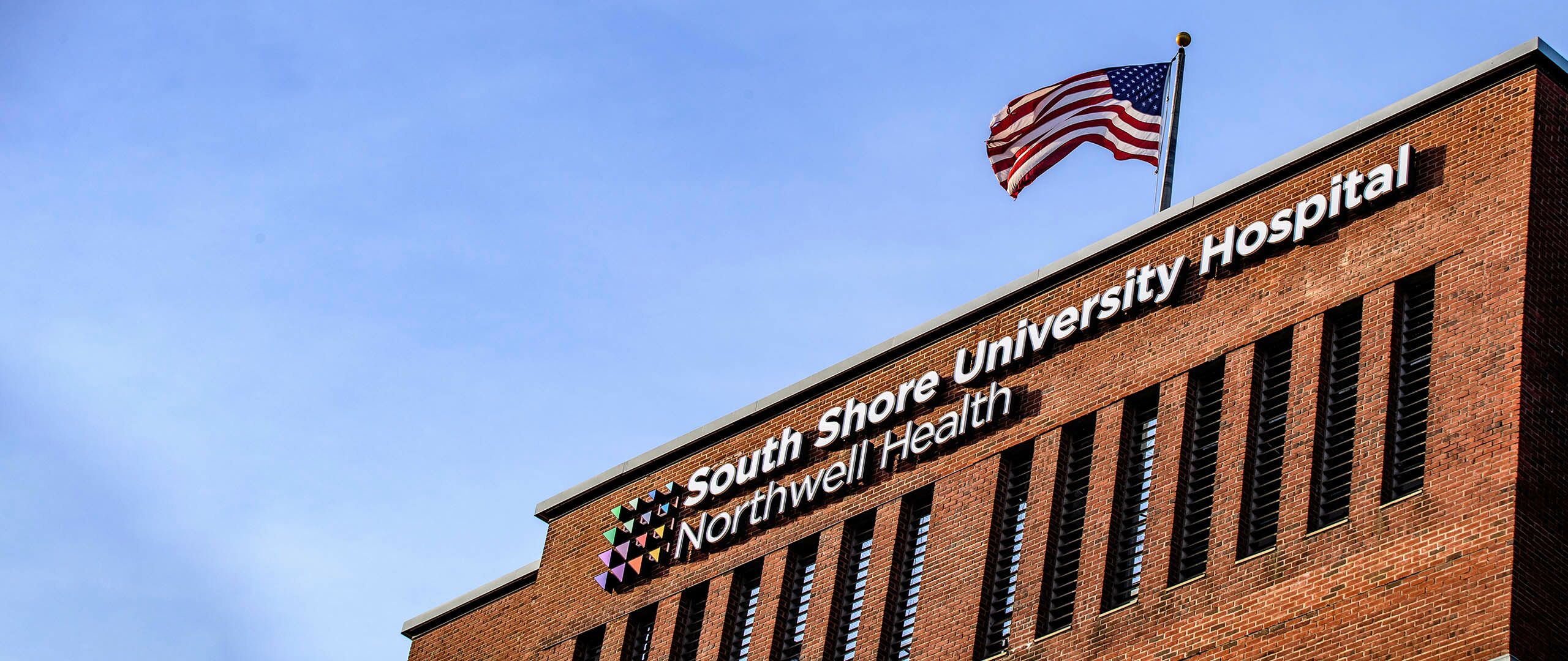 Exterior image of South Shore University Hospital.