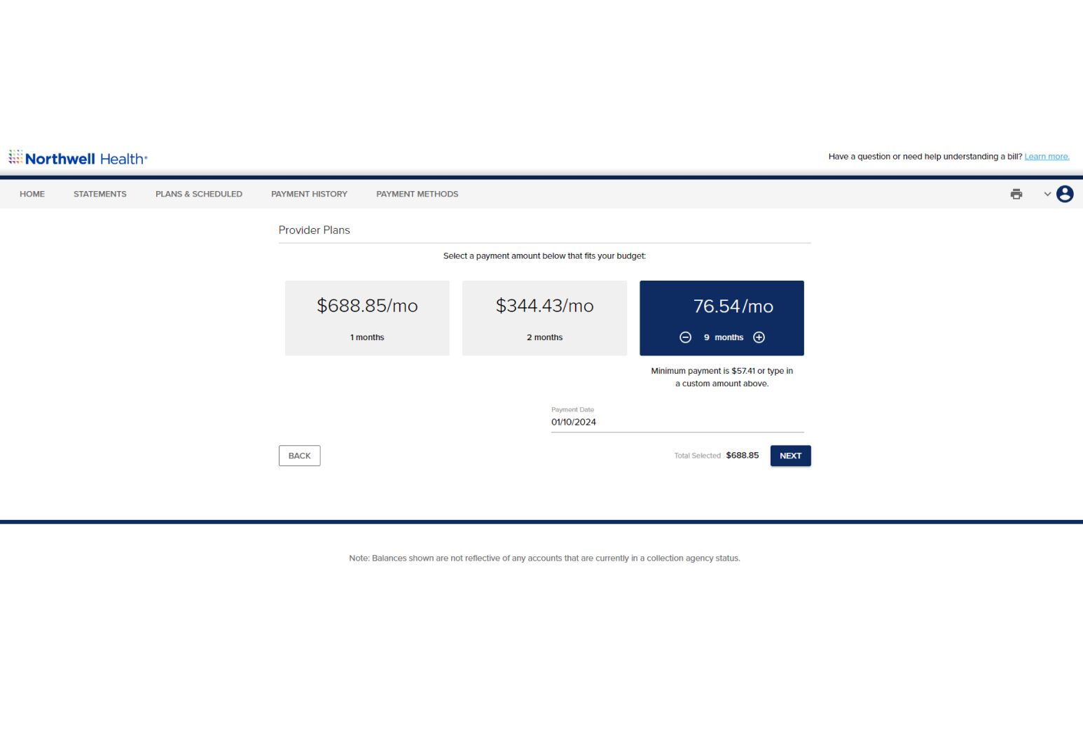 How do I create a payment plan? Northwell Health