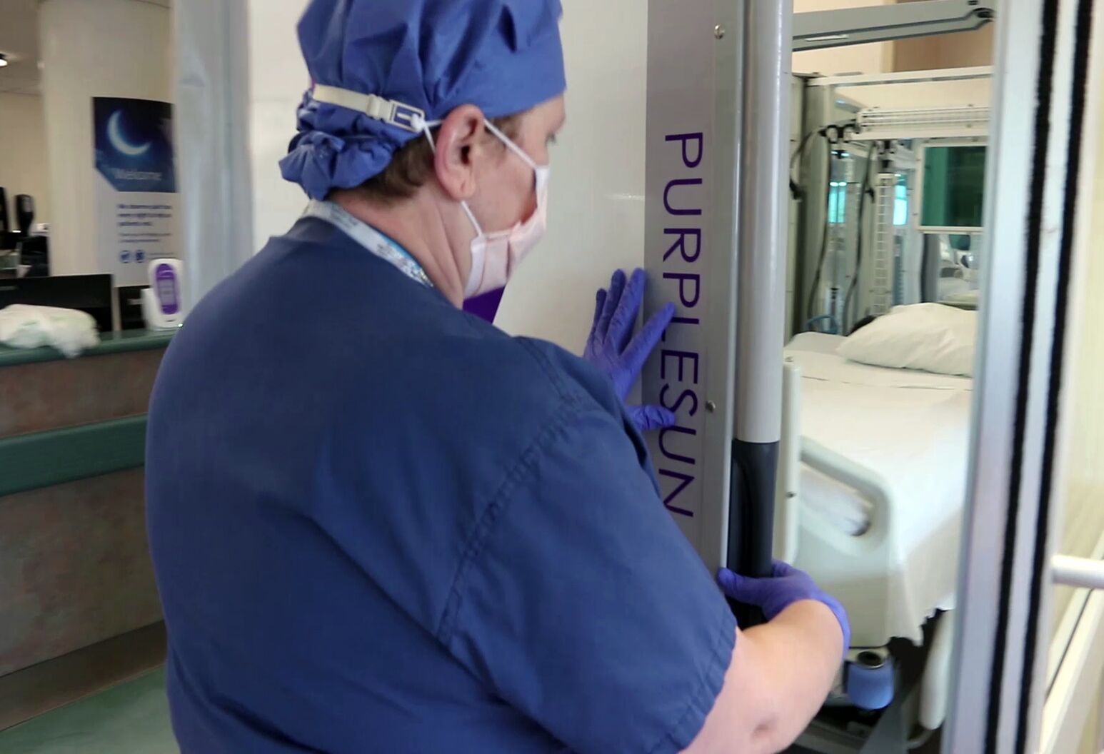 Ultraviolet light technology PurpleSun is helping disinfect hospitals