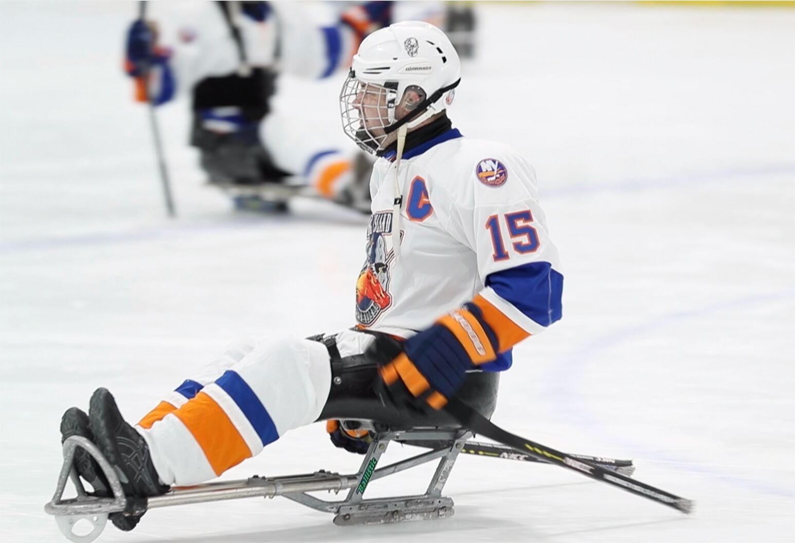 RoughRiders Sled Hockey ParaAthletes Take The Ice In SledSeat View The Well by Northwell