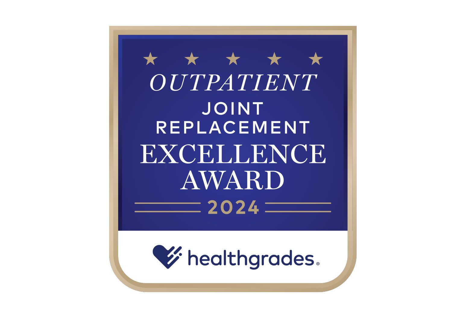 Excellence Award Outpatient Joint Replacement 2024