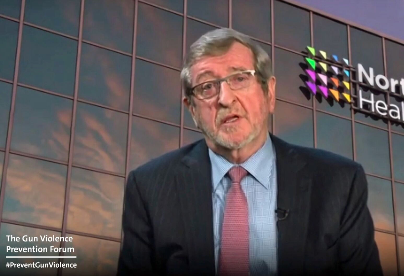 Michael Dowling speaks during the second Gun Violence Prevention Forum, which addressed the public health crisis and rising gun violence in urban areas and commnities of color.